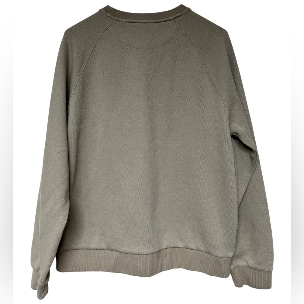 Lacoste Women’s Crewneck Sweatshirt in Beige with Green Logo - Picture 5 of 14